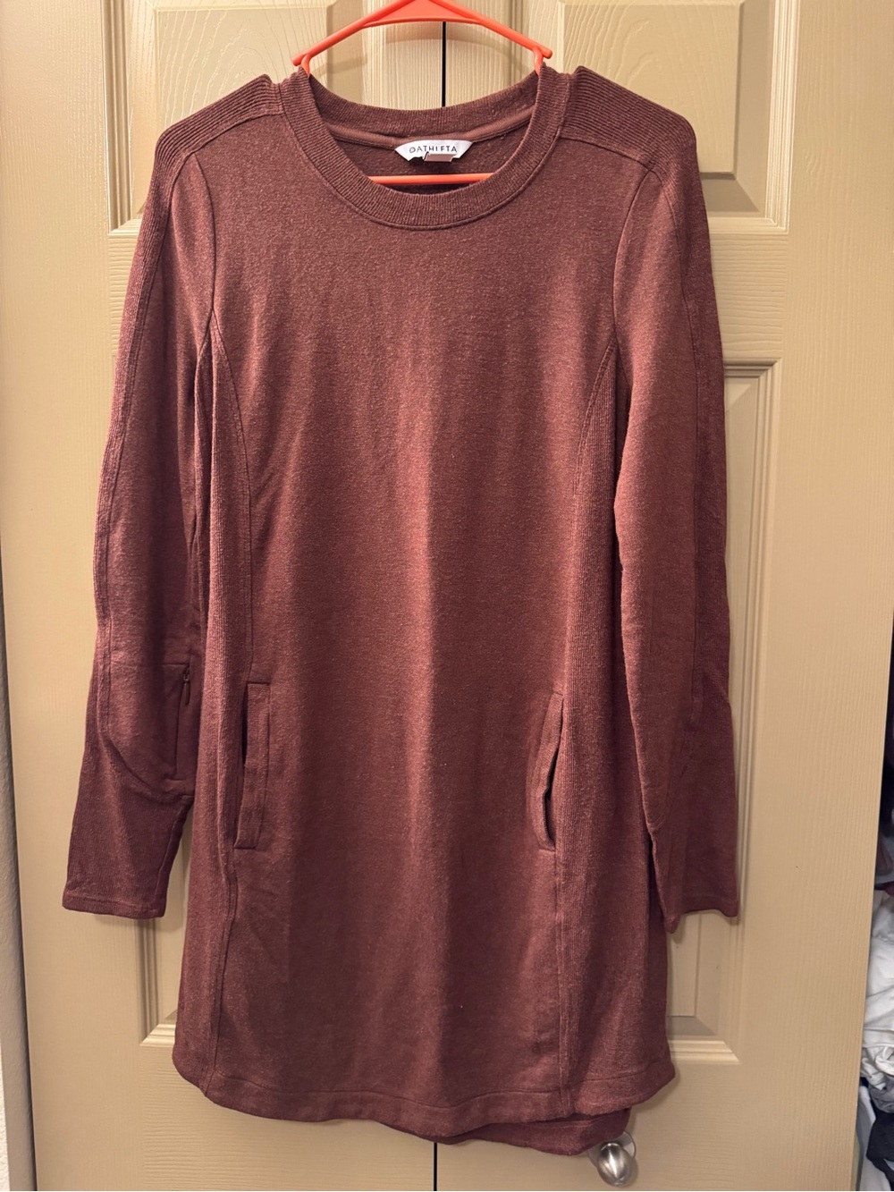 Athleta Balance long-sleeve French terry mini dress - Size Medium